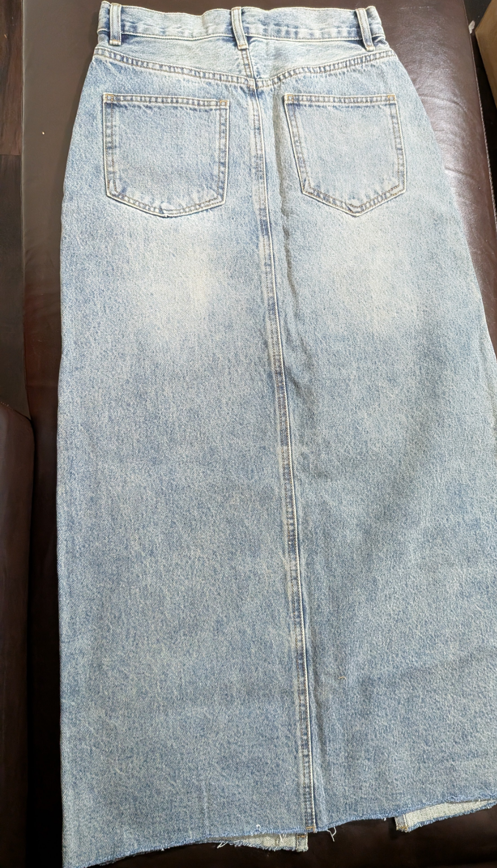 Women's denim long skirt. Steve Madden