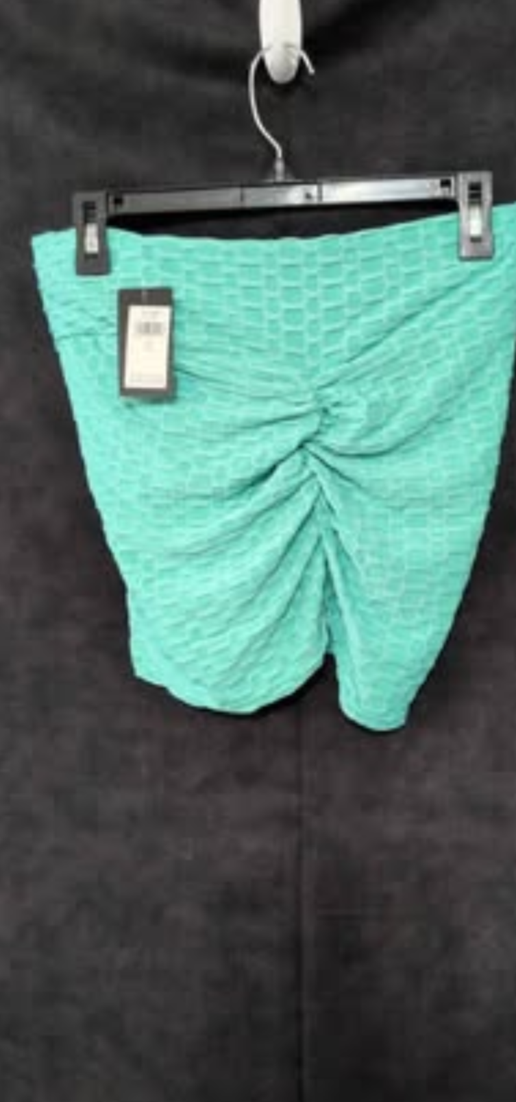 Green activewear shorts