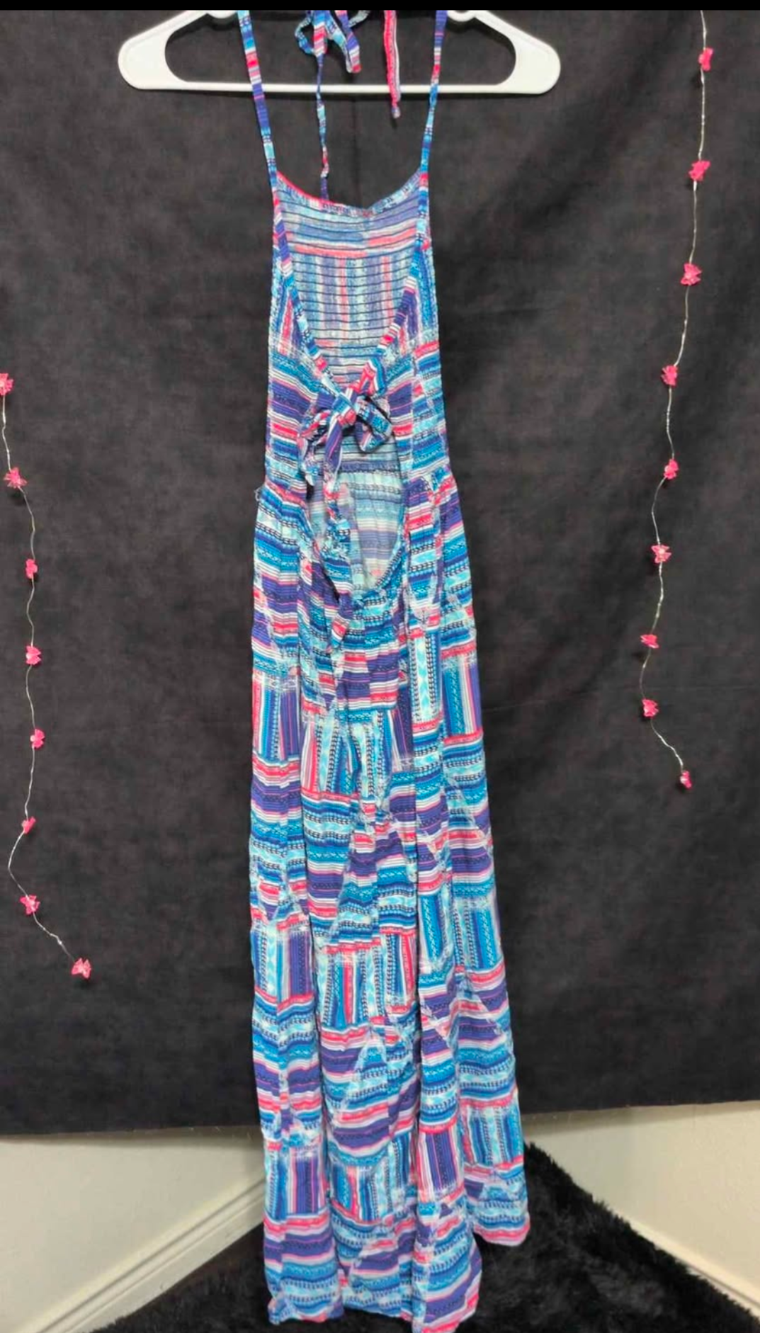 Long halter top dress